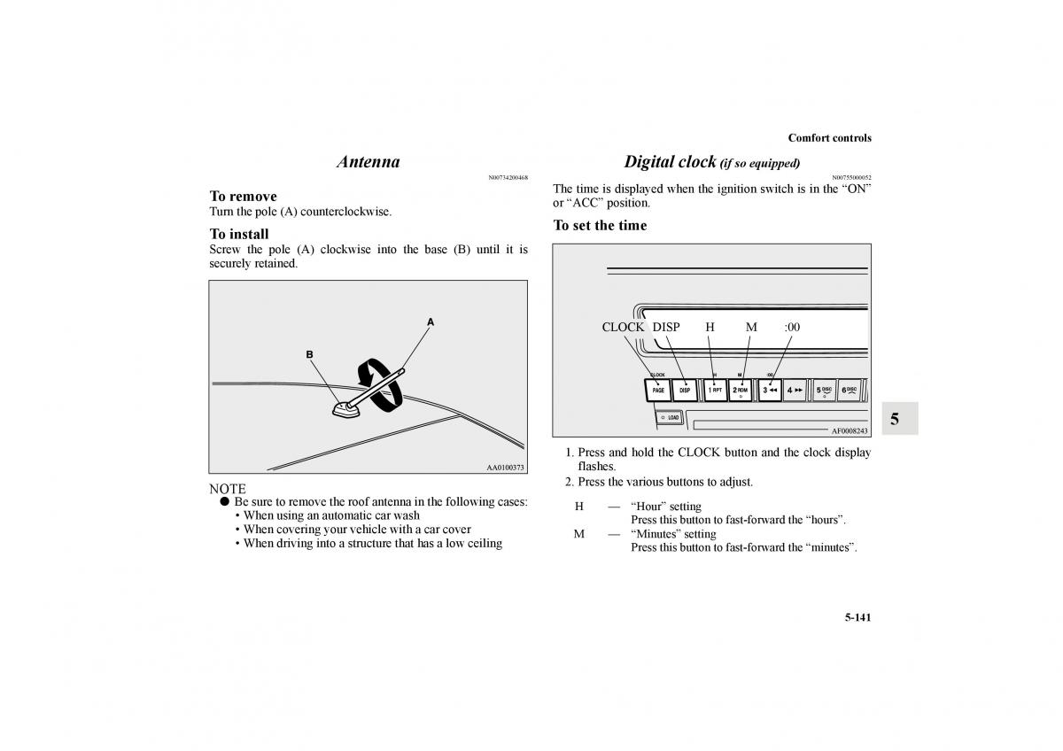 Mitsubishi Lancer Sportback VIII 8 owners manual / page 554