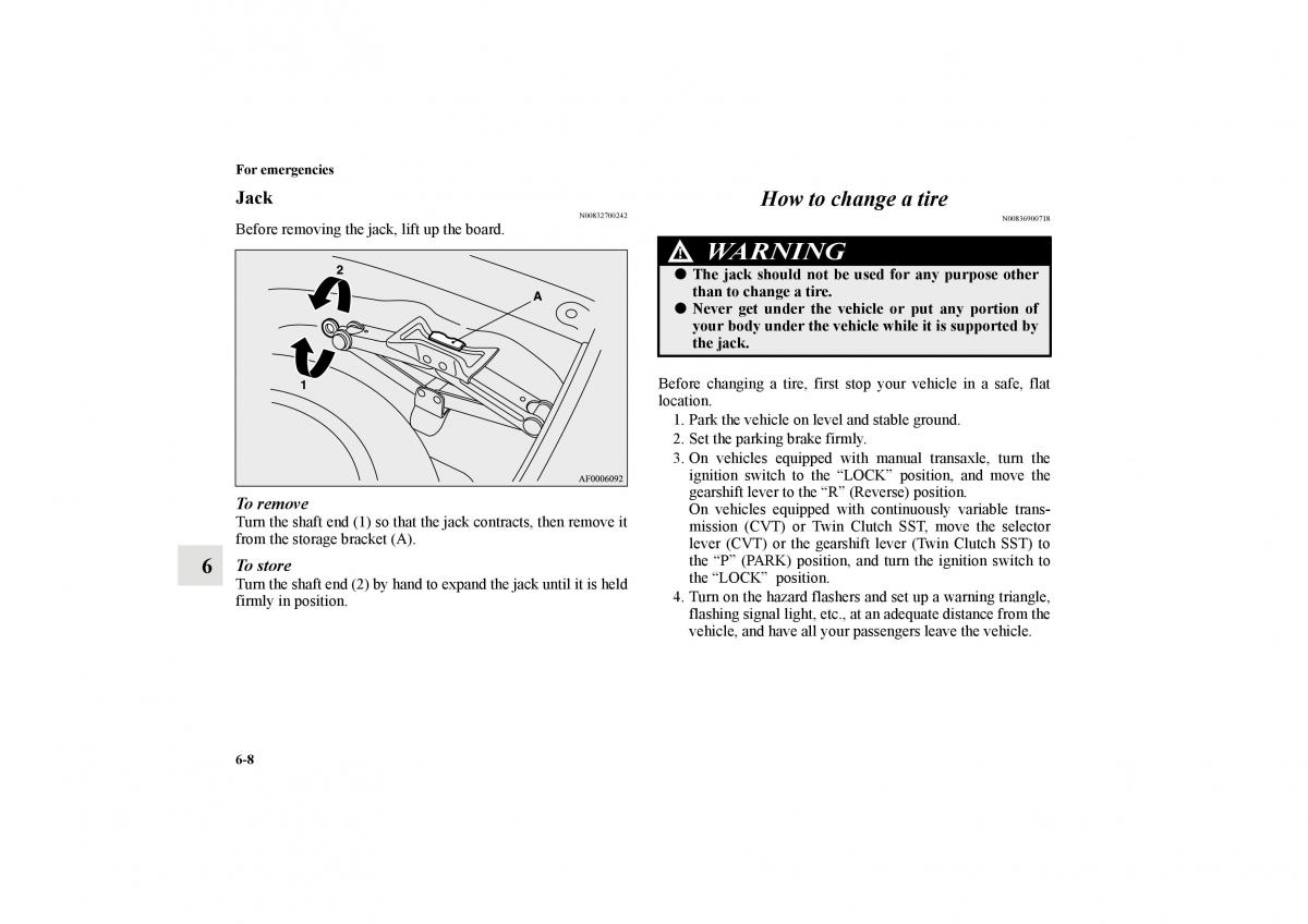 Mitsubishi Lancer Sportback VIII 8 owners manual / page 565