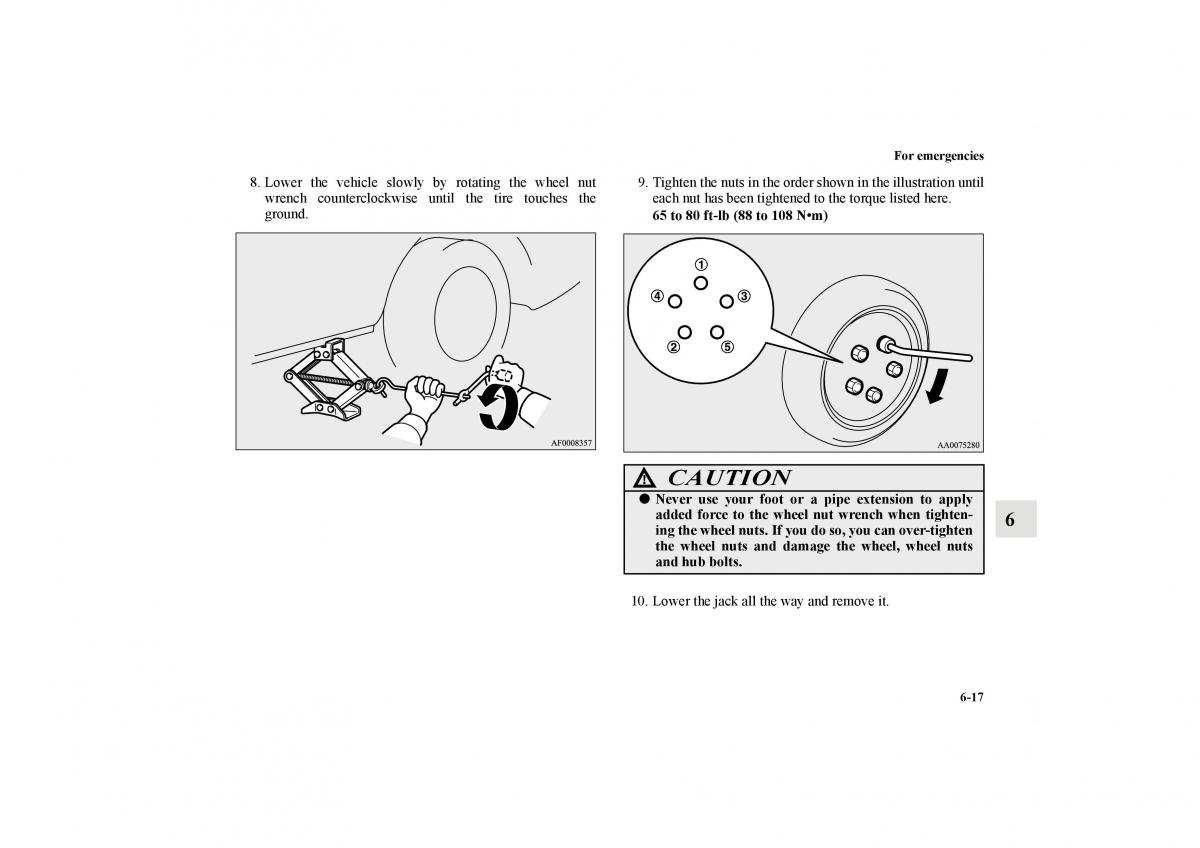 Mitsubishi Lancer Sportback VIII 8 owners manual / page 574