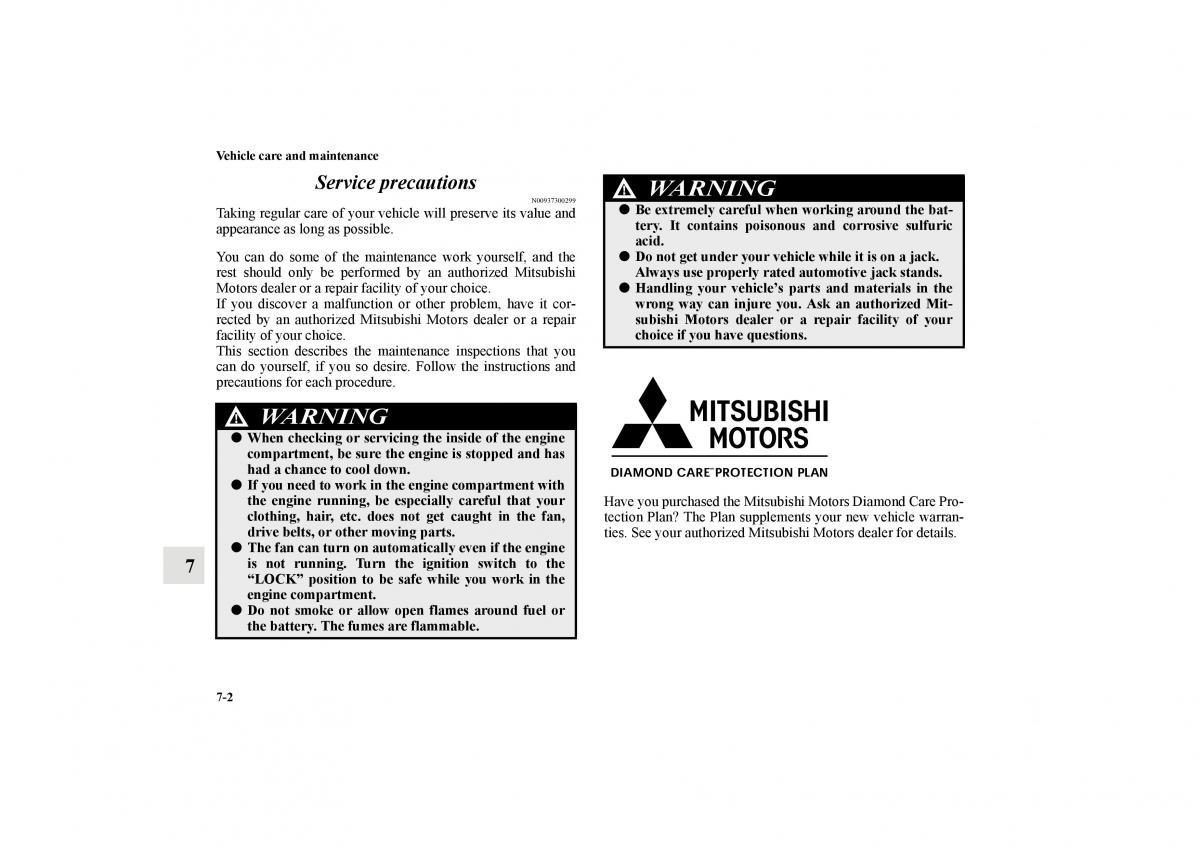 Mitsubishi Lancer Sportback VIII 8 owners manual / page 583