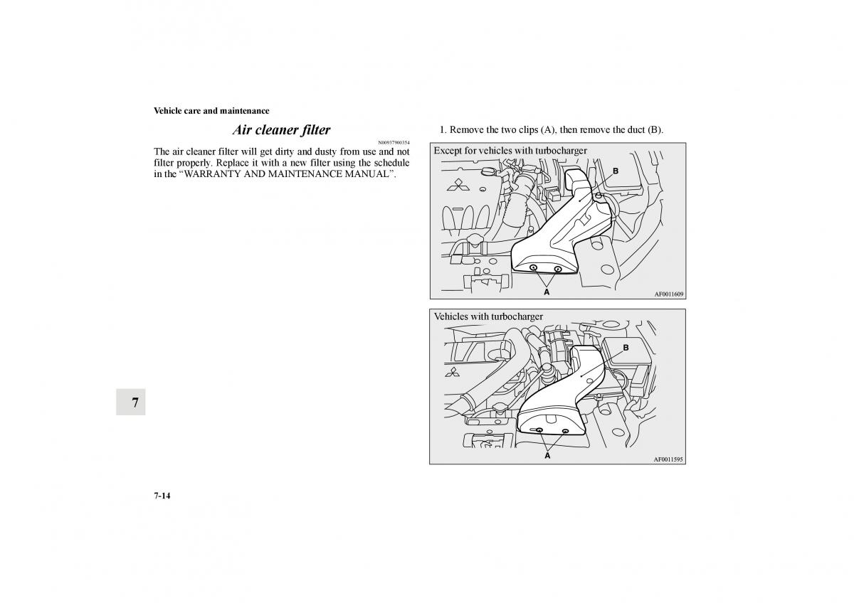 Mitsubishi Lancer Sportback VIII 8 owners manual / page 595