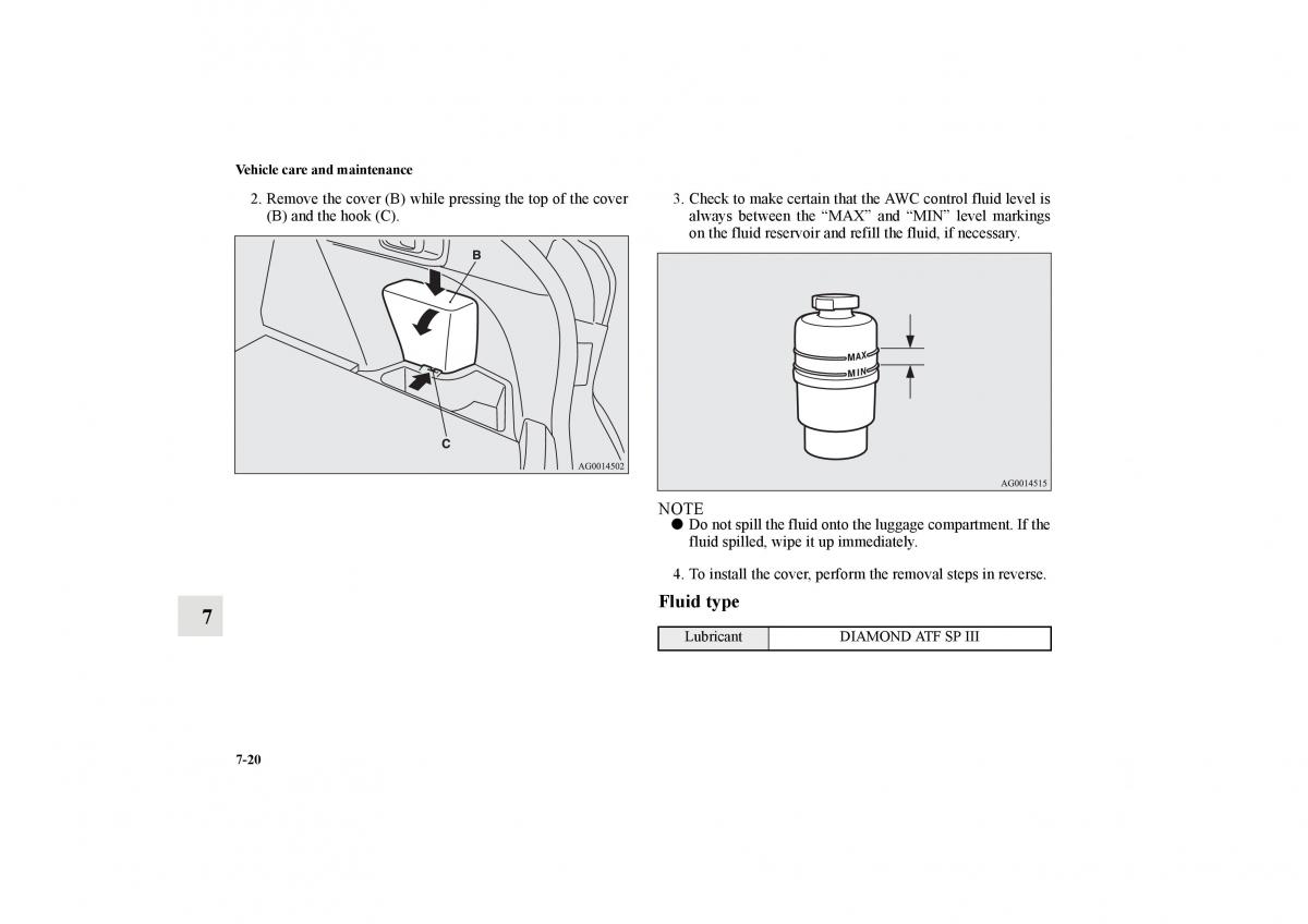 Mitsubishi Lancer Sportback VIII 8 owners manual / page 601