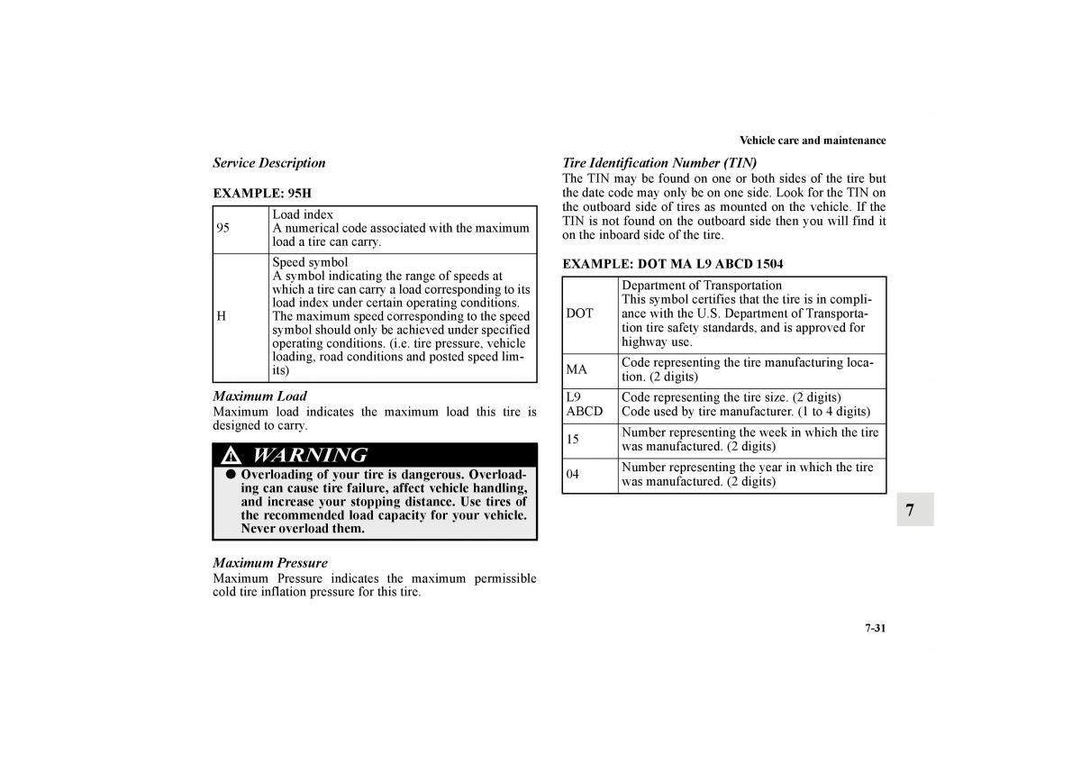 Mitsubishi Lancer Sportback VIII 8 owners manual / page 612