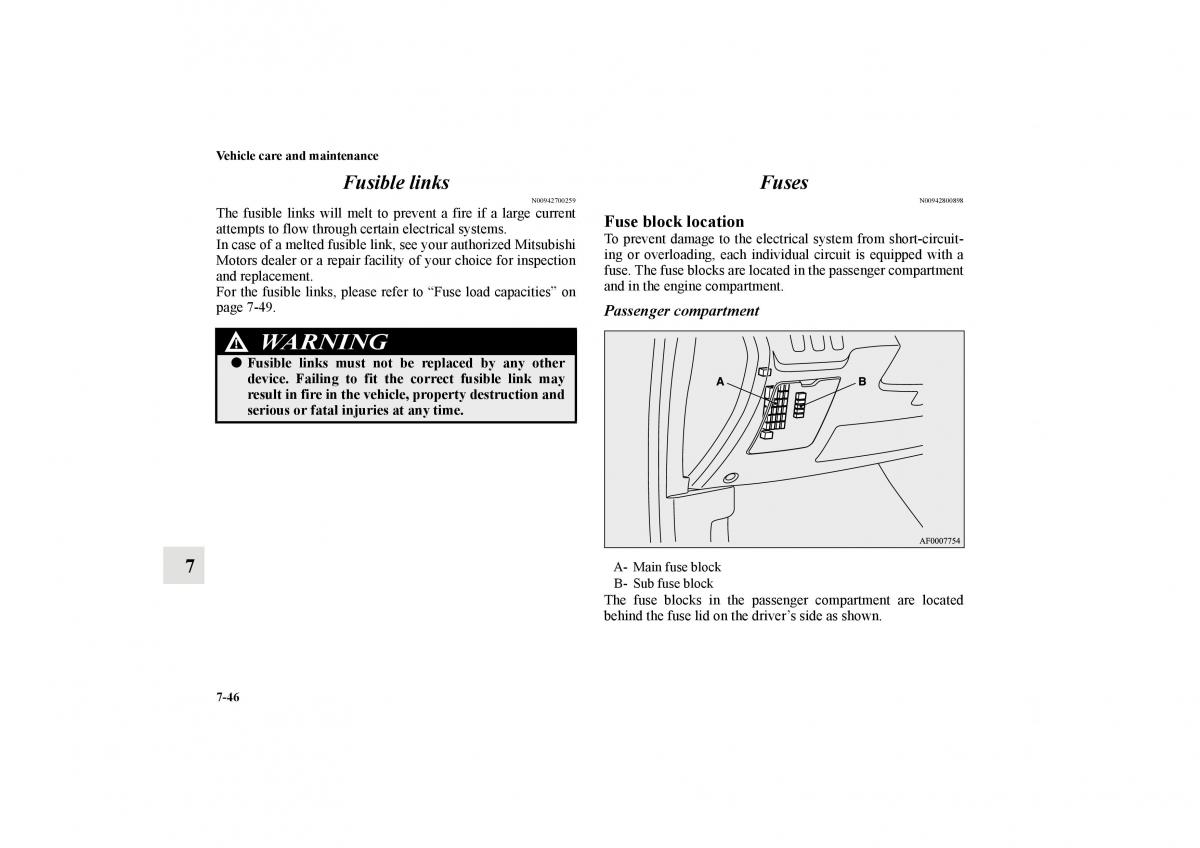 Mitsubishi Lancer Sportback VIII 8 owners manual / page 627