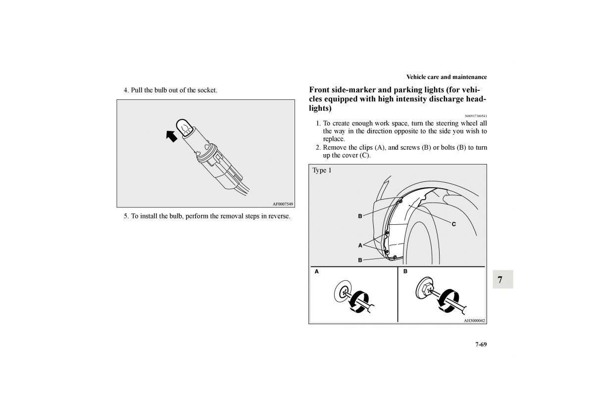 Mitsubishi Lancer Sportback VIII 8 owners manual / page 650