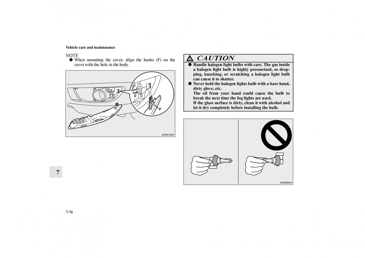 Mitsubishi Lancer Sportback VIII 8 owners manual / page 657