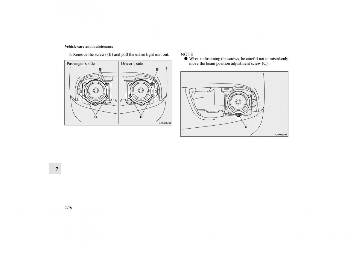 Mitsubishi Lancer Sportback VIII 8 owners manual / page 659