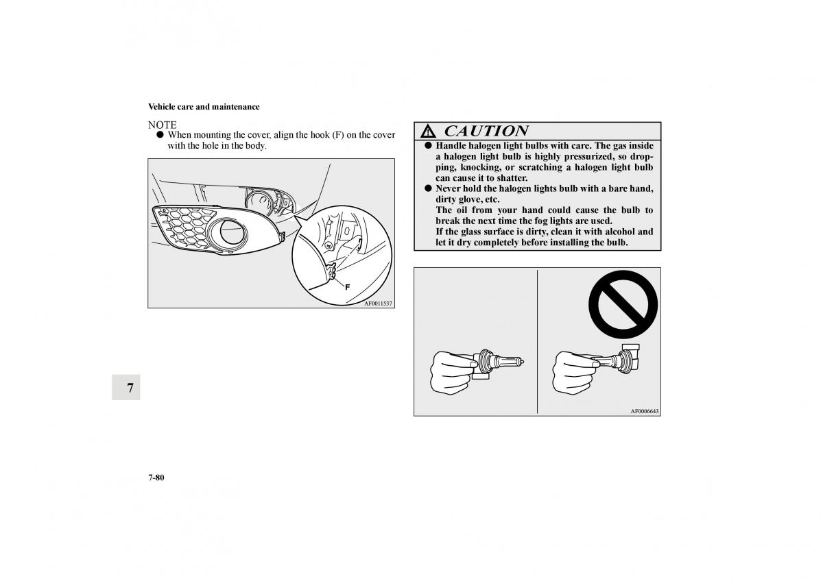 Mitsubishi Lancer Sportback VIII 8 owners manual / page 661