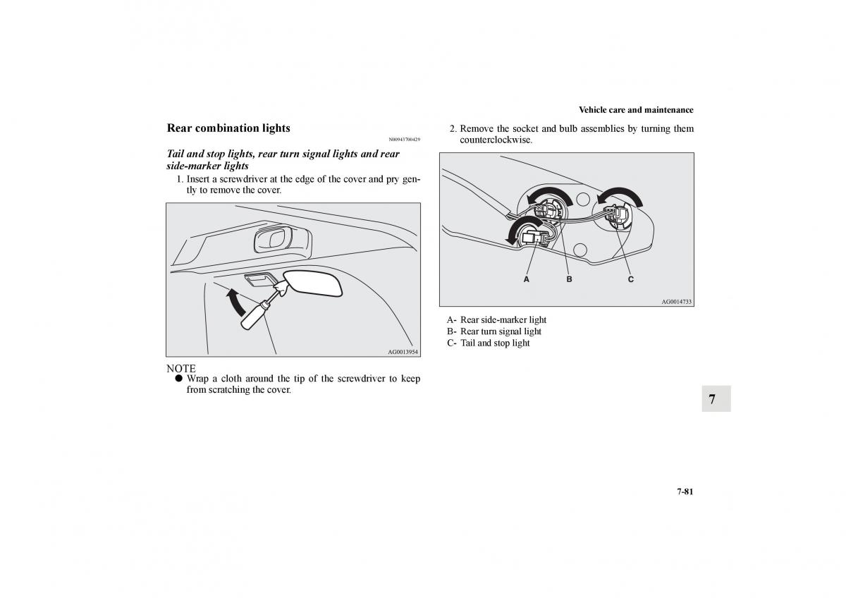 Mitsubishi Lancer Sportback VIII 8 owners manual / page 662