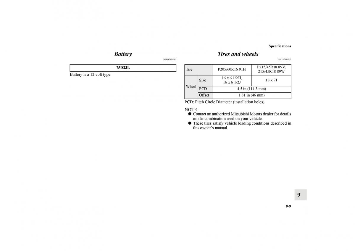 Mitsubishi Lancer Sportback VIII 8 owners manual / page 694