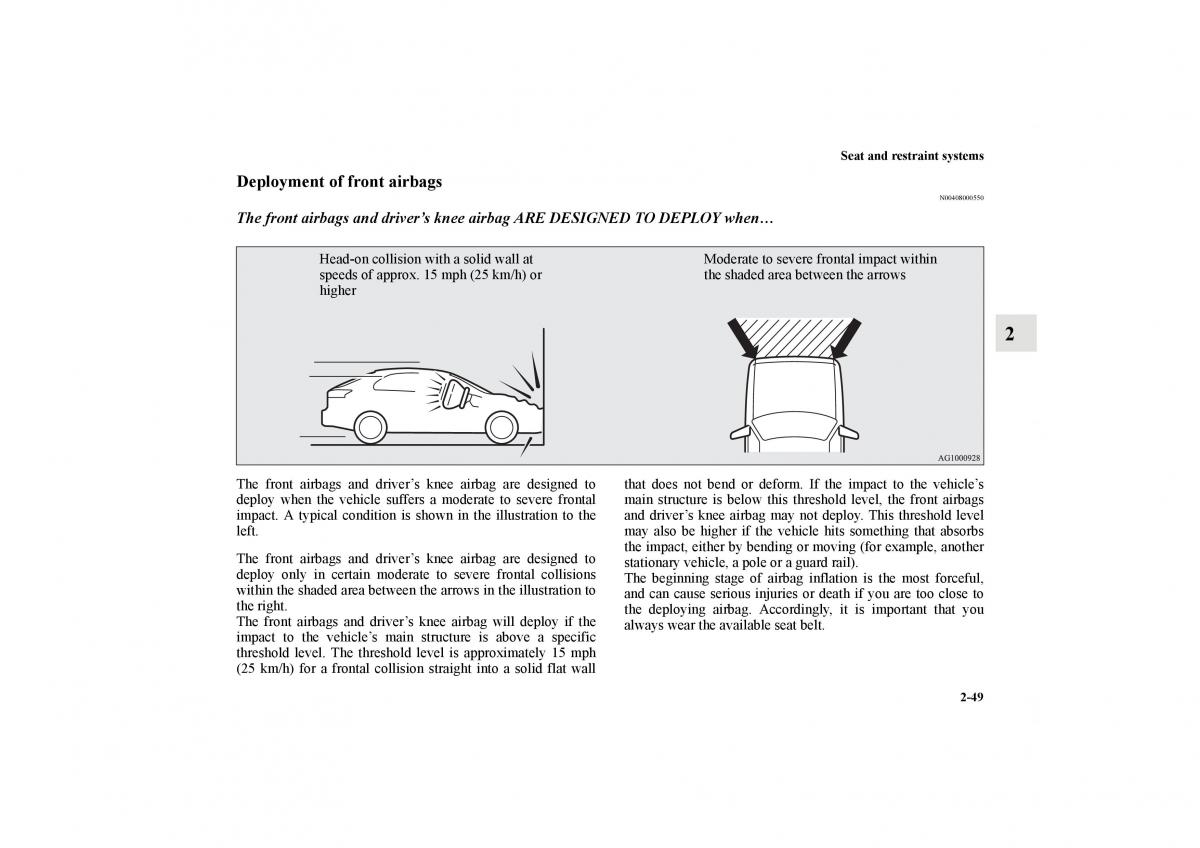 Mitsubishi Lancer Sportback VIII 8 owners manual / page 78