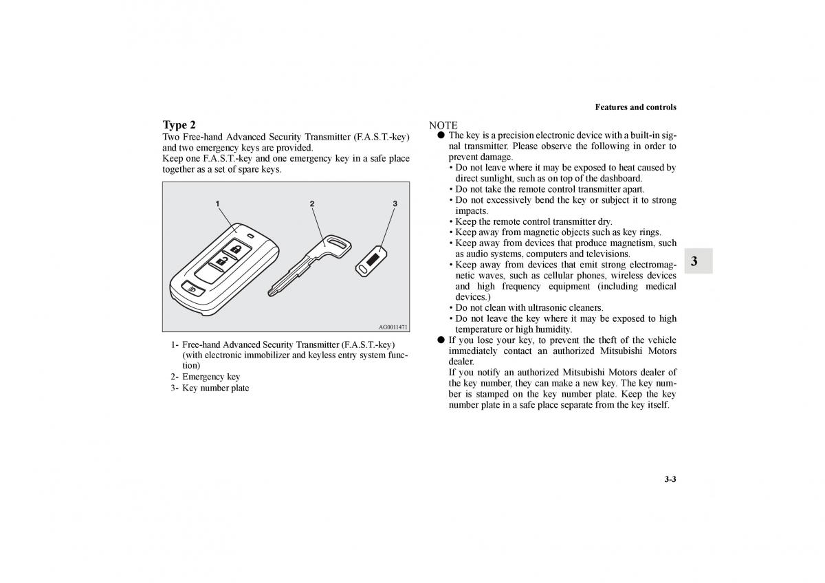 Mitsubishi Lancer Sportback VIII 8 owners manual / page 96