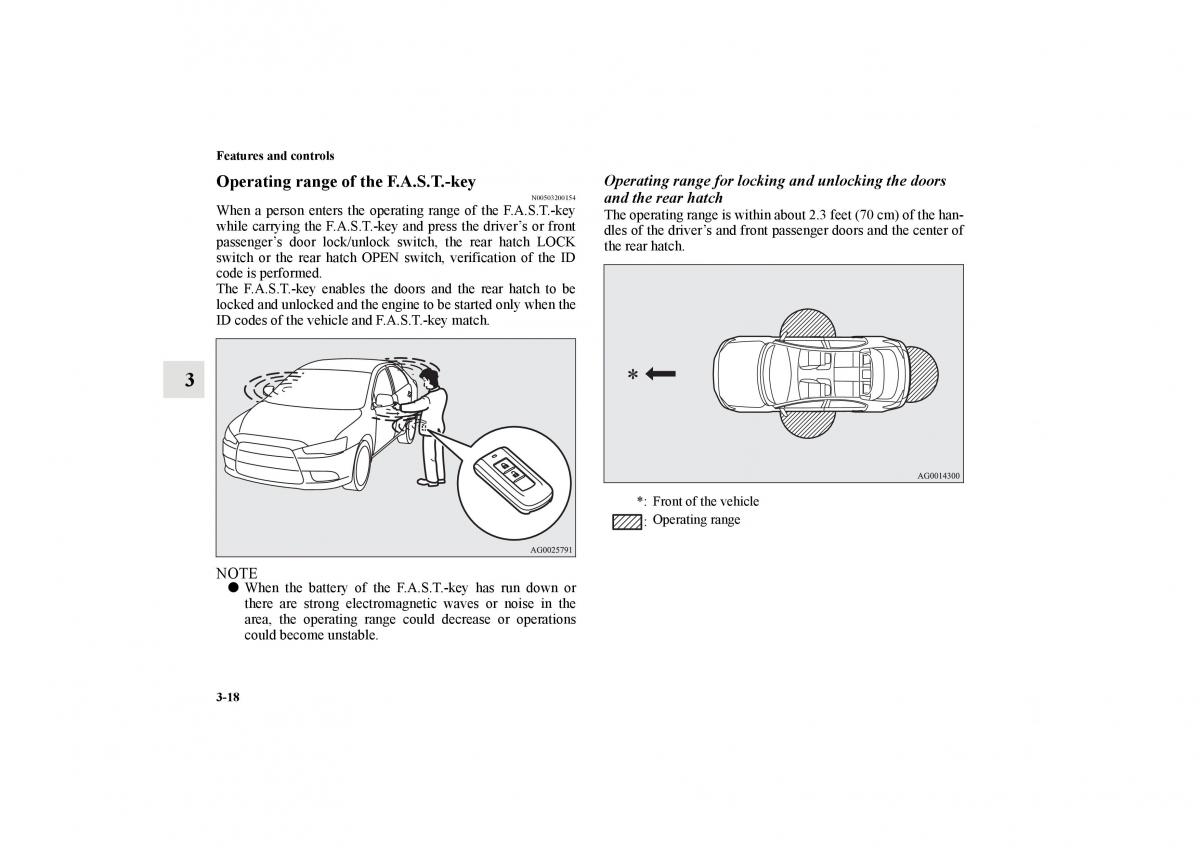 Mitsubishi Lancer Sportback VIII 8 owners manual / page 111