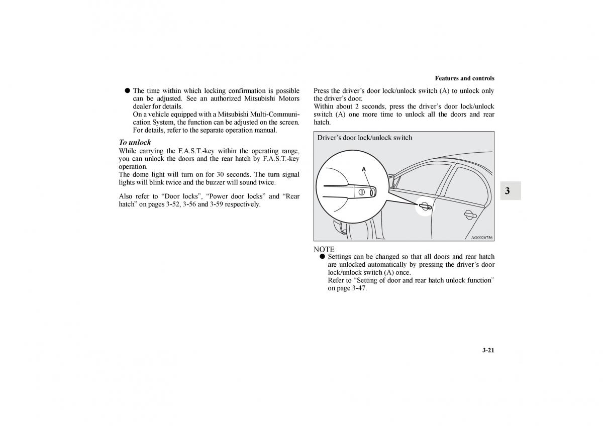 Mitsubishi Lancer Sportback VIII 8 owners manual / page 114