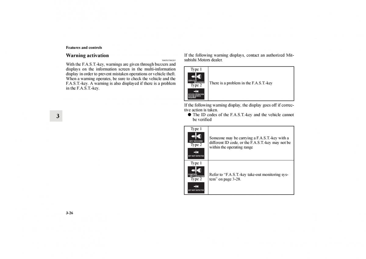 Mitsubishi Lancer Sportback VIII 8 owners manual / page 119