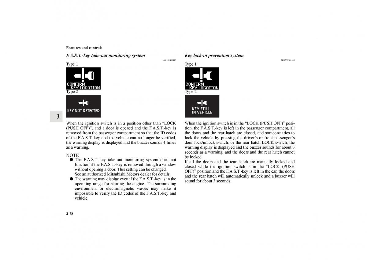 Mitsubishi Lancer Sportback VIII 8 owners manual / page 121