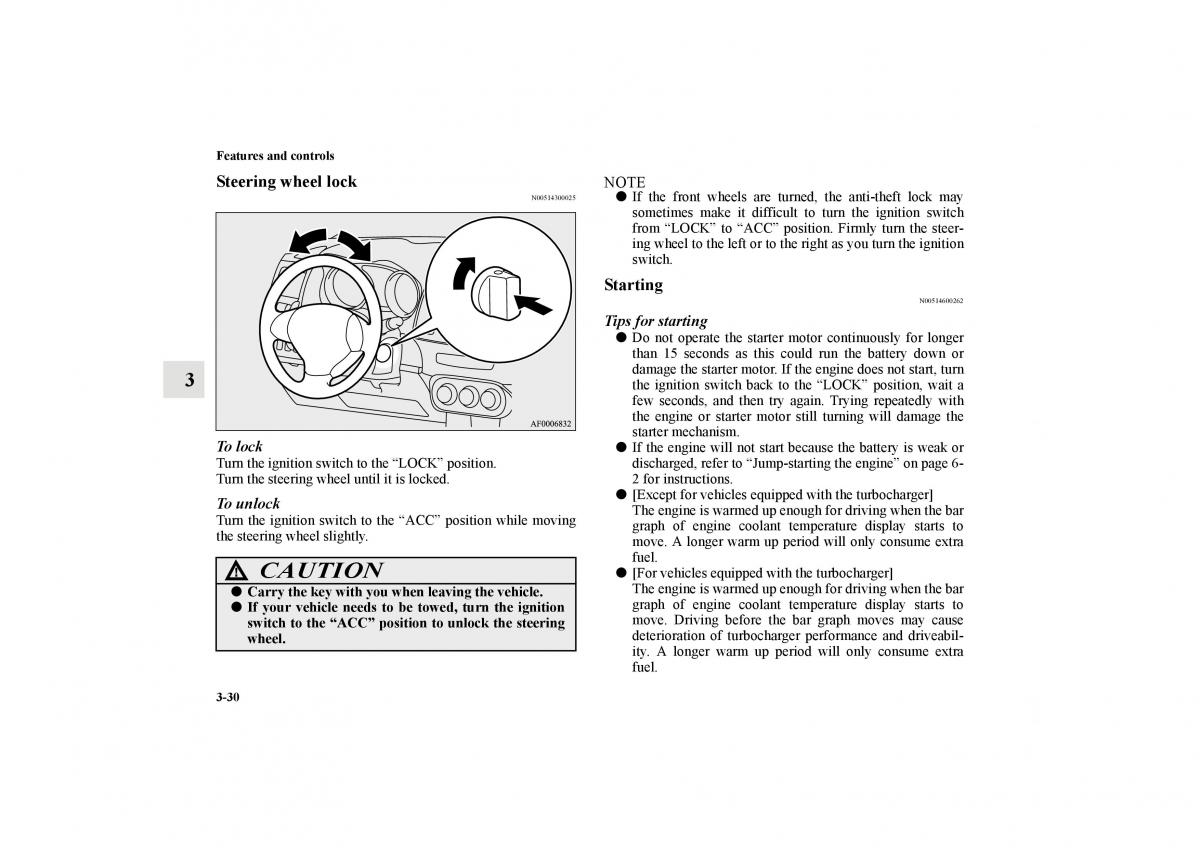 Mitsubishi Lancer Sportback VIII 8 owners manual / page 123