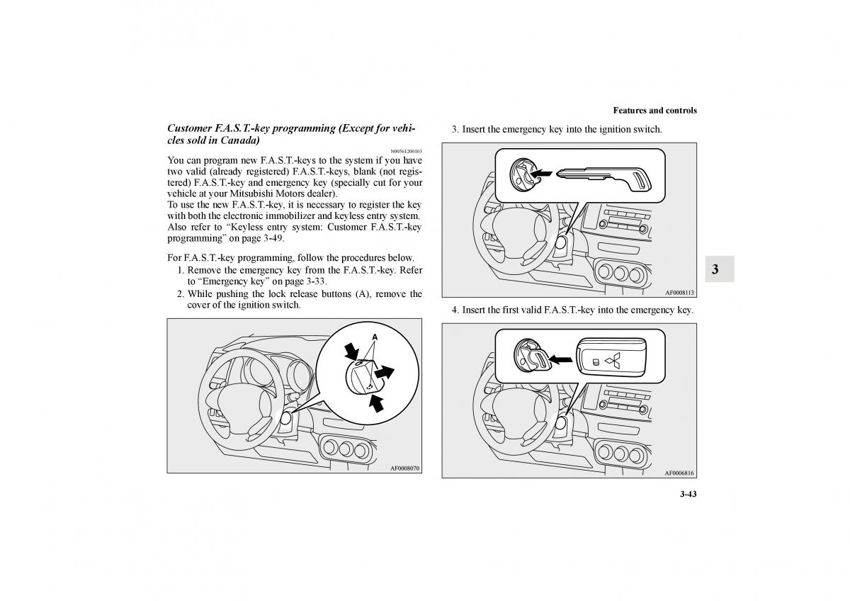 Mitsubishi Lancer Sportback VIII 8 owners manual / page 136