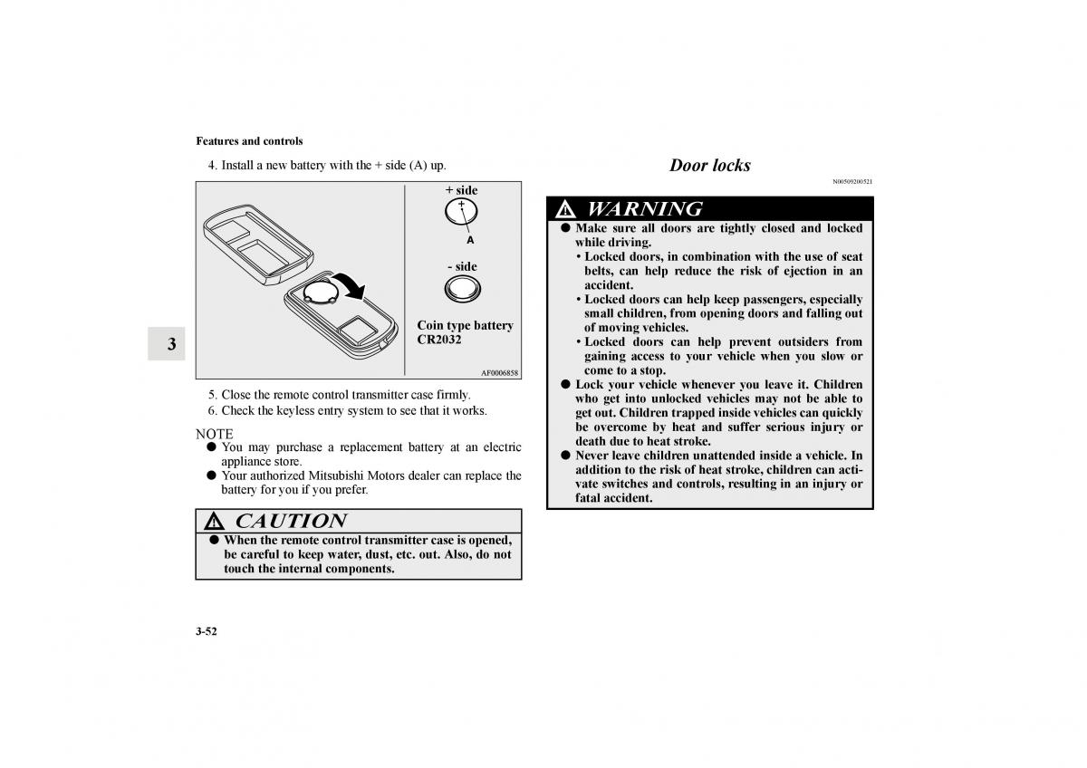 Mitsubishi Lancer Sportback VIII 8 owners manual / page 145