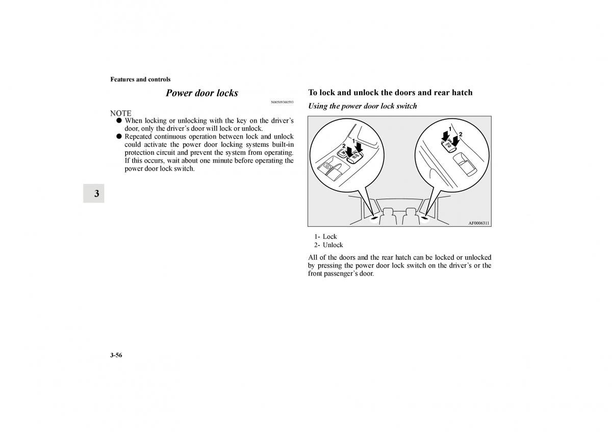 Mitsubishi Lancer Sportback VIII 8 owners manual / page 149