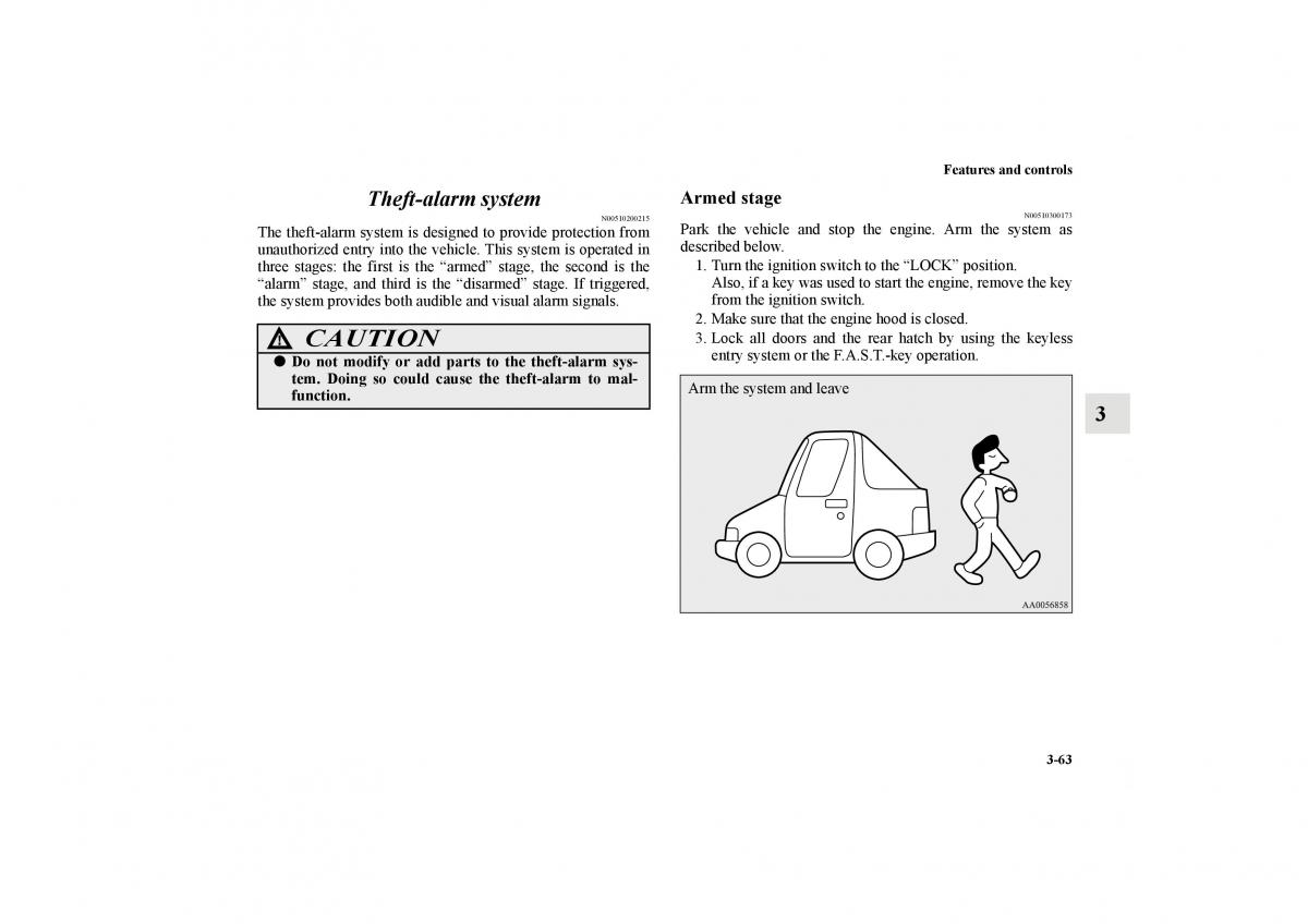 Mitsubishi Lancer Sportback VIII 8 owners manual / page 156