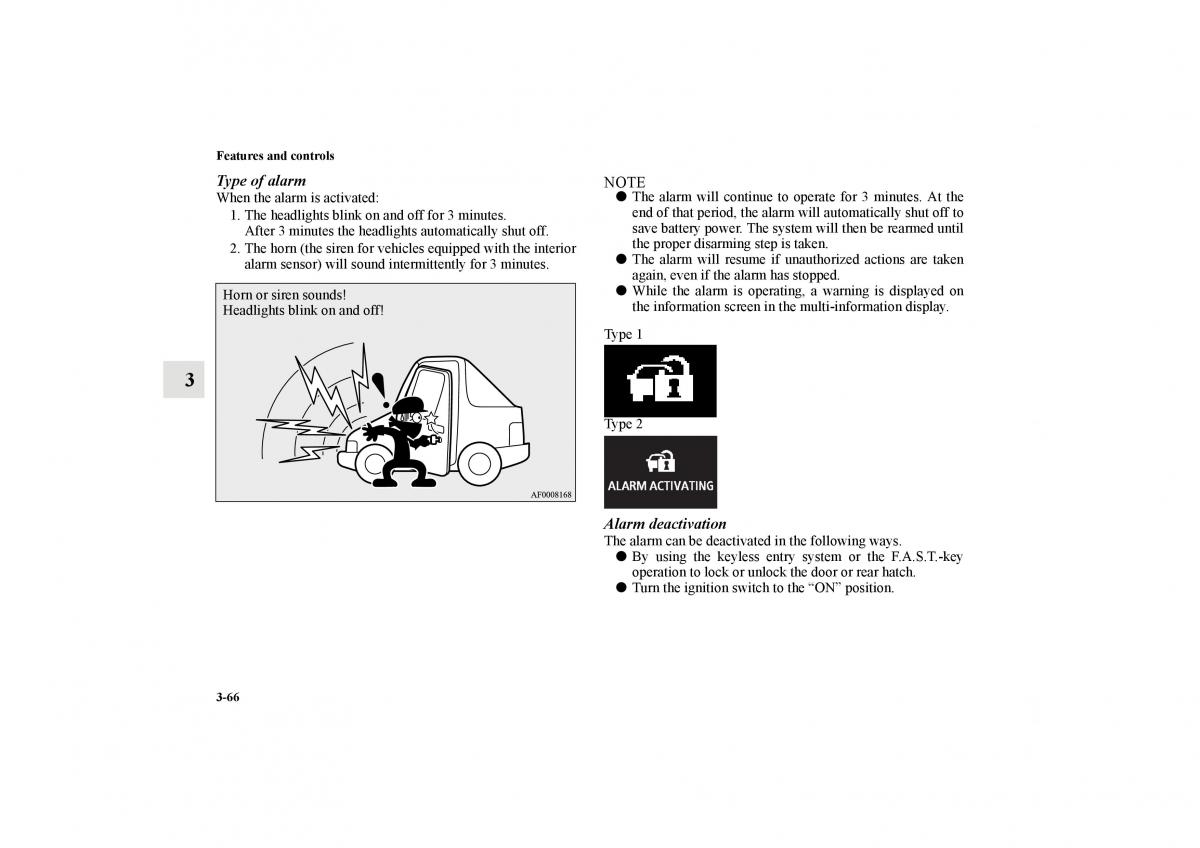 Mitsubishi Lancer Sportback VIII 8 owners manual / page 159