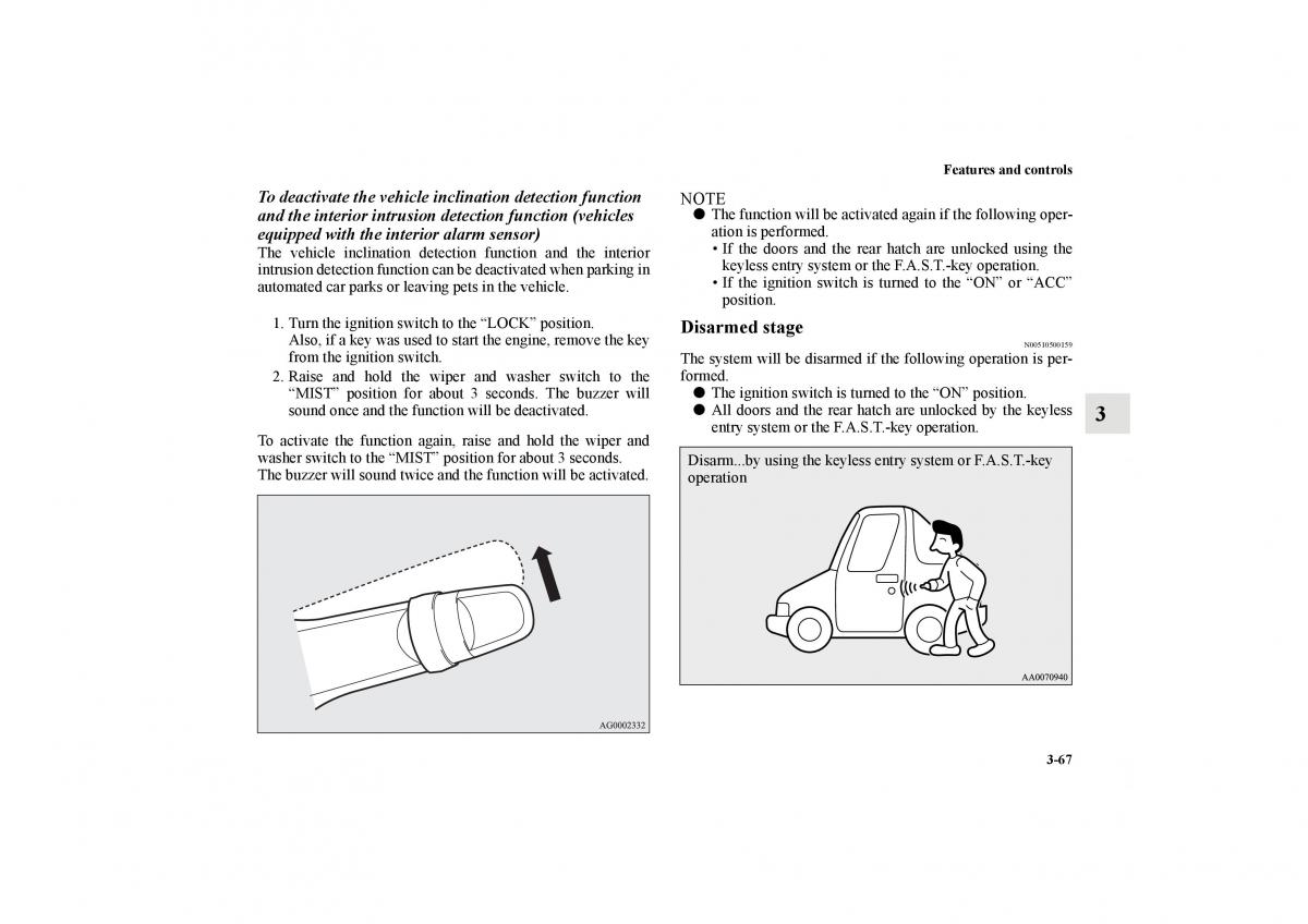 Mitsubishi Lancer Sportback VIII 8 owners manual / page 160