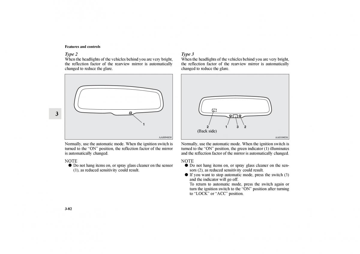 Mitsubishi Lancer Sportback VIII 8 owners manual / page 175