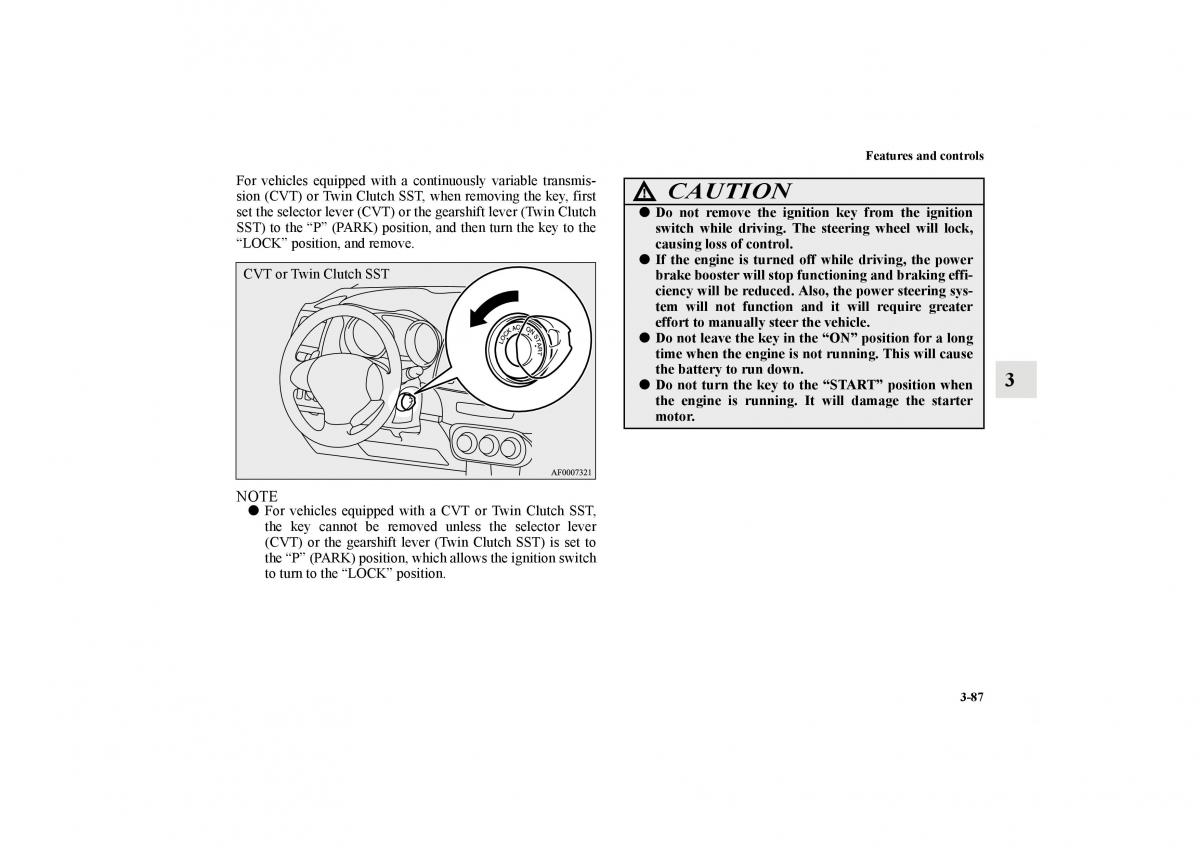 Mitsubishi Lancer Sportback VIII 8 owners manual / page 180