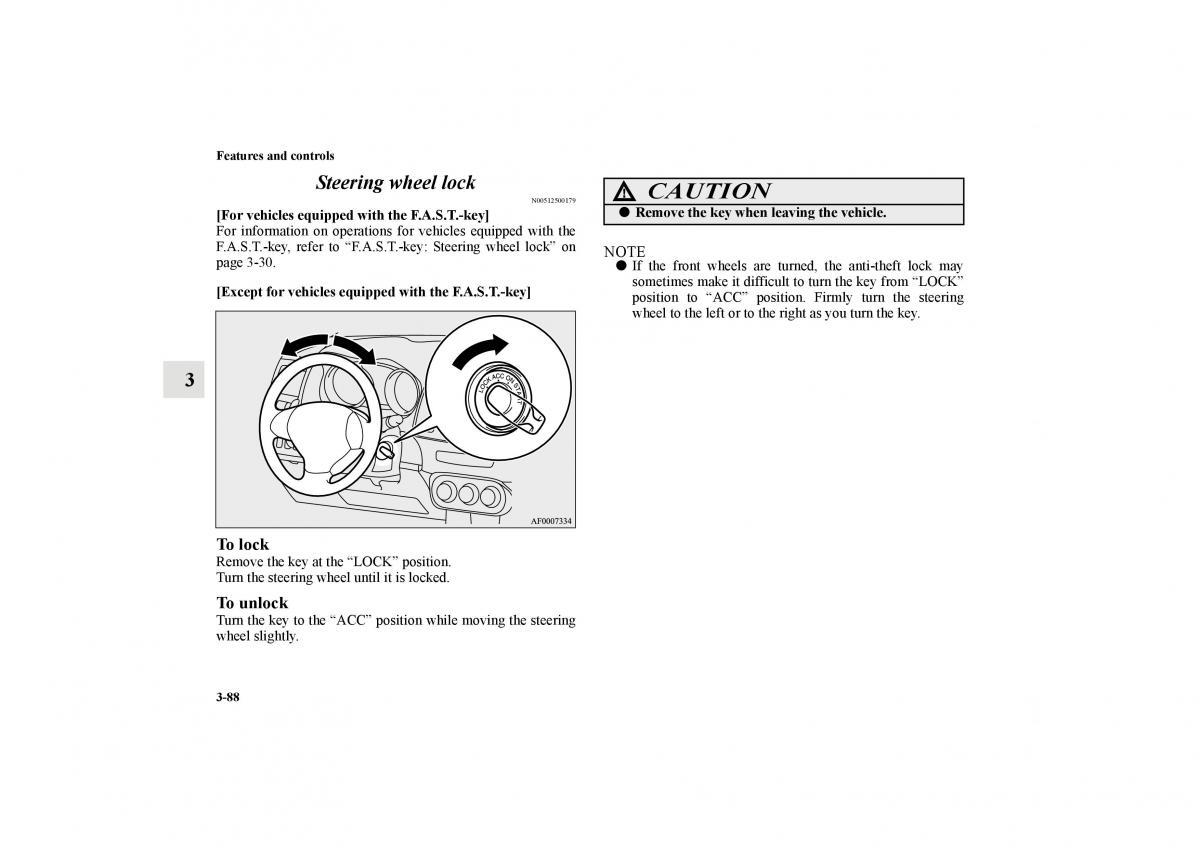 Mitsubishi Lancer Sportback VIII 8 owners manual / page 181