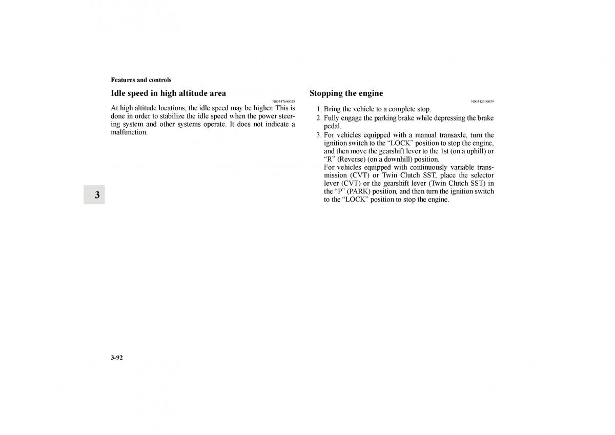 Mitsubishi Lancer Sportback VIII 8 owners manual / page 185