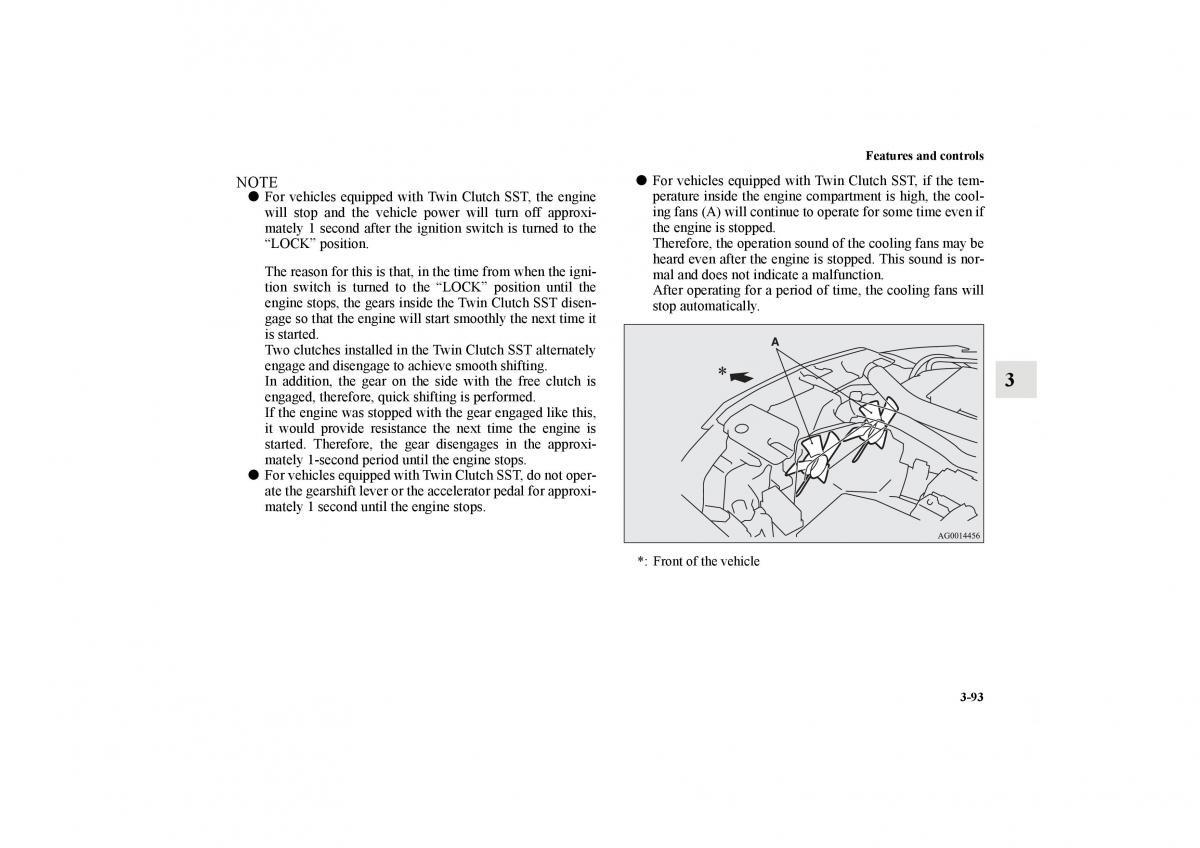 Mitsubishi Lancer Sportback VIII 8 owners manual / page 186