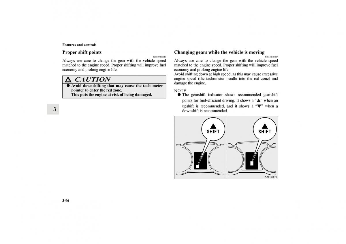 Mitsubishi Lancer Sportback VIII 8 owners manual / page 189