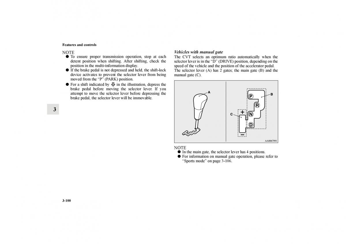 Mitsubishi Lancer Sportback VIII 8 owners manual / page 193