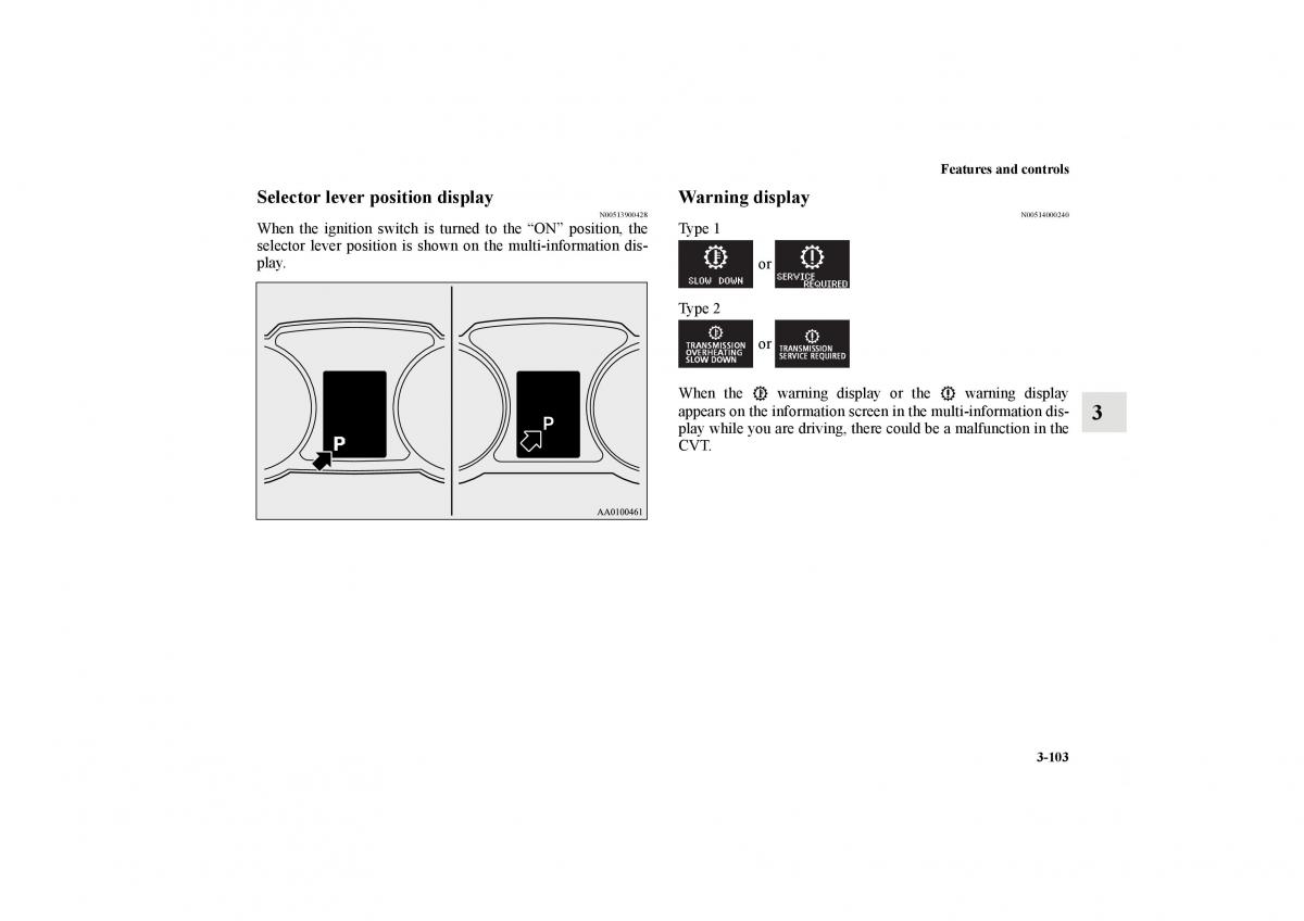 Mitsubishi Lancer Sportback VIII 8 owners manual / page 196