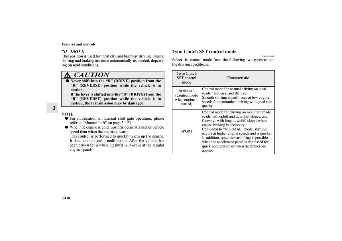 Mitsubishi Lancer Sportback VIII 8 owners manual / page 213