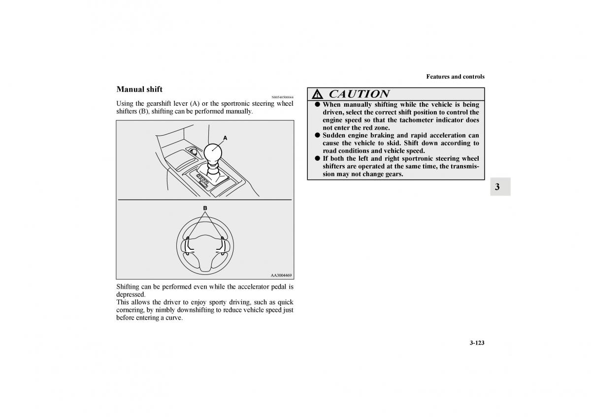 Mitsubishi Lancer Sportback VIII 8 owners manual / page 216