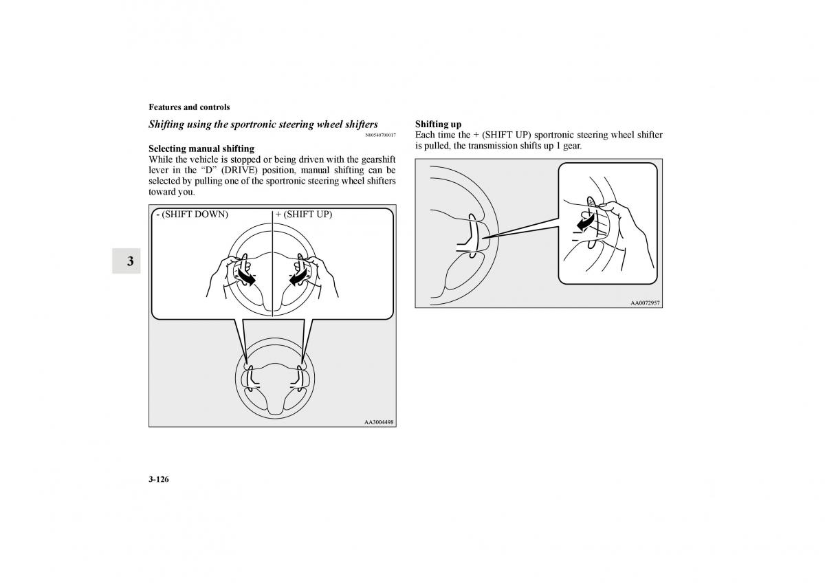 Mitsubishi Lancer Sportback VIII 8 owners manual / page 219