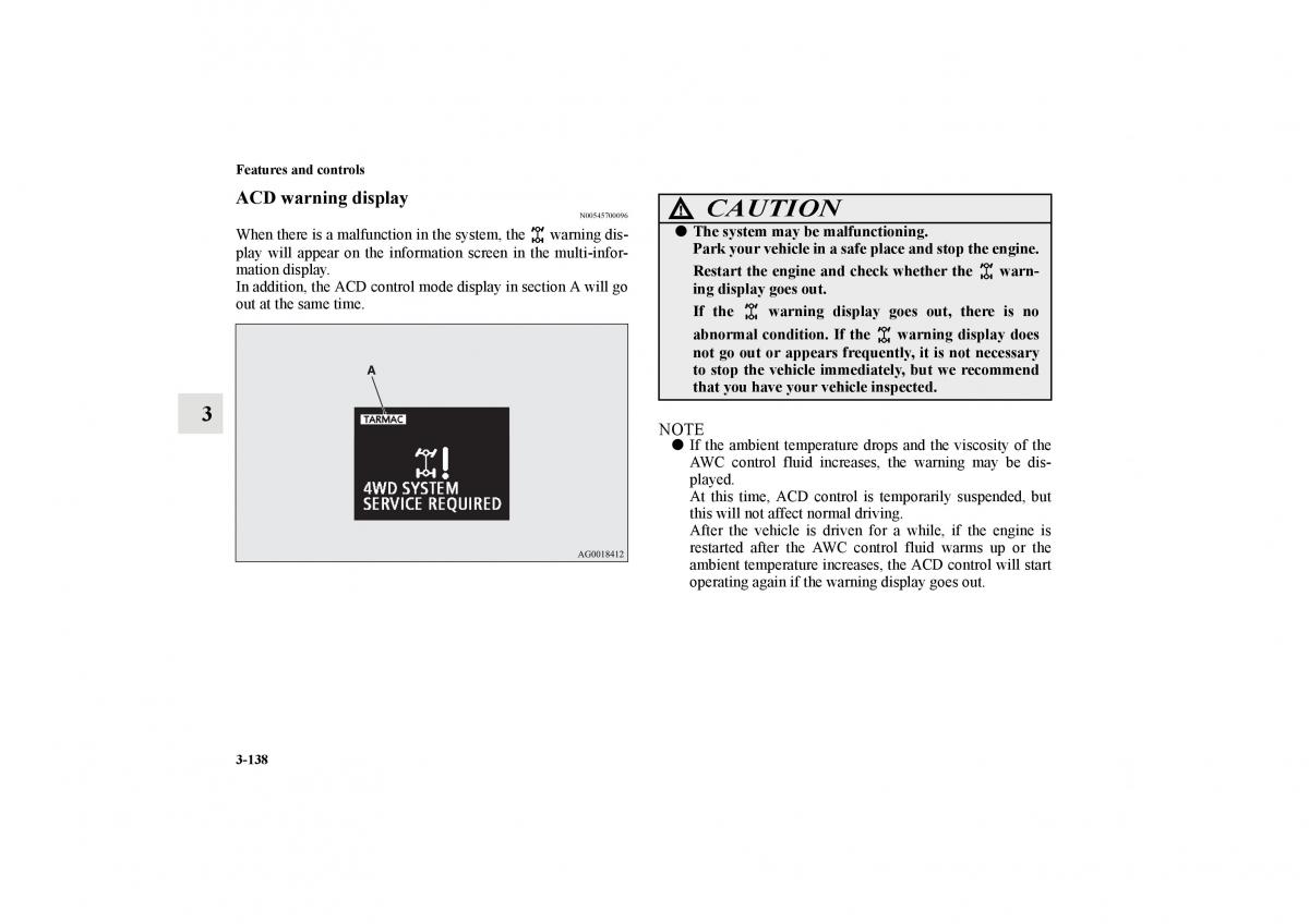 Mitsubishi Lancer Sportback VIII 8 owners manual / page 231