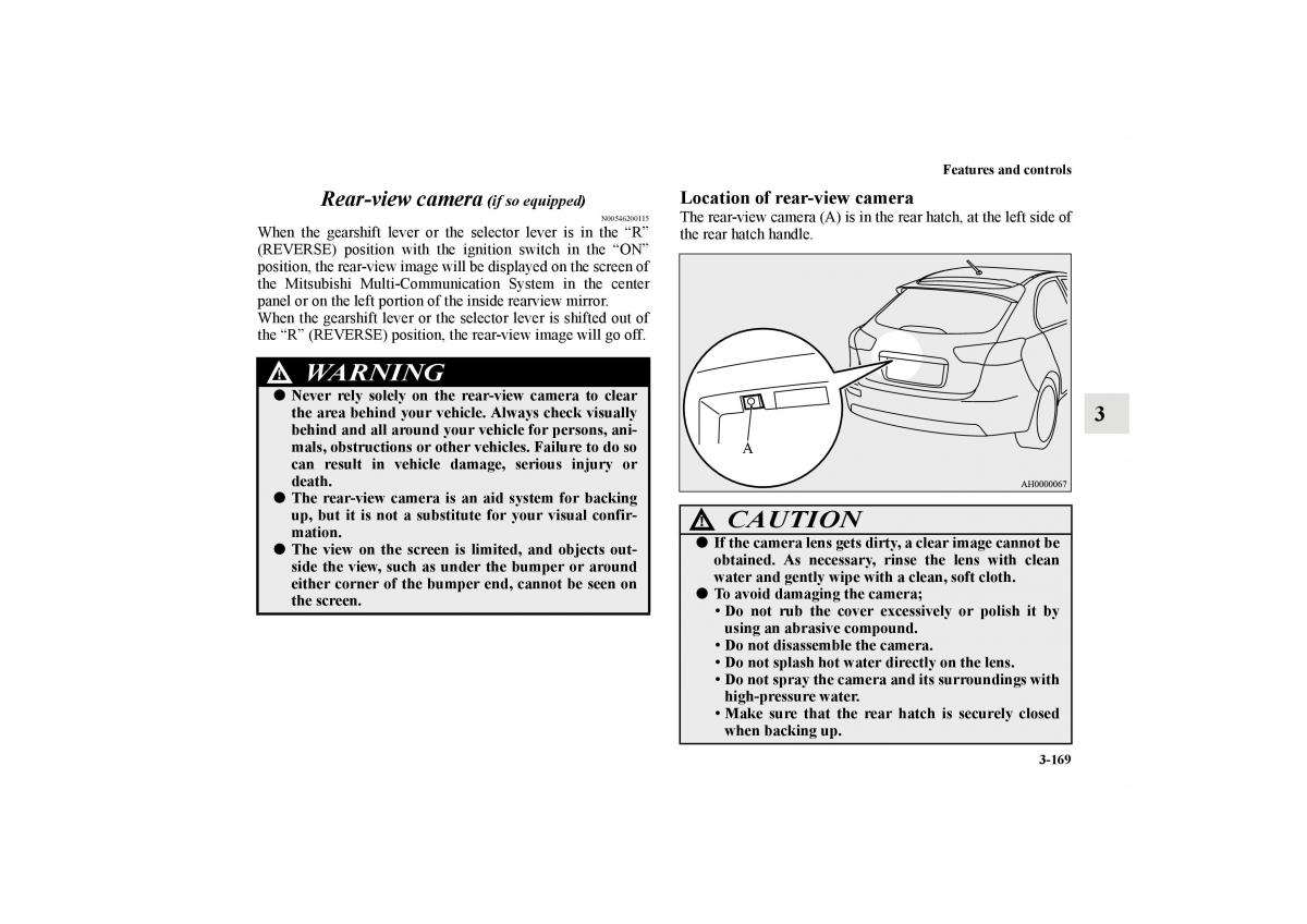 Mitsubishi Lancer Sportback VIII 8 owners manual / page 262