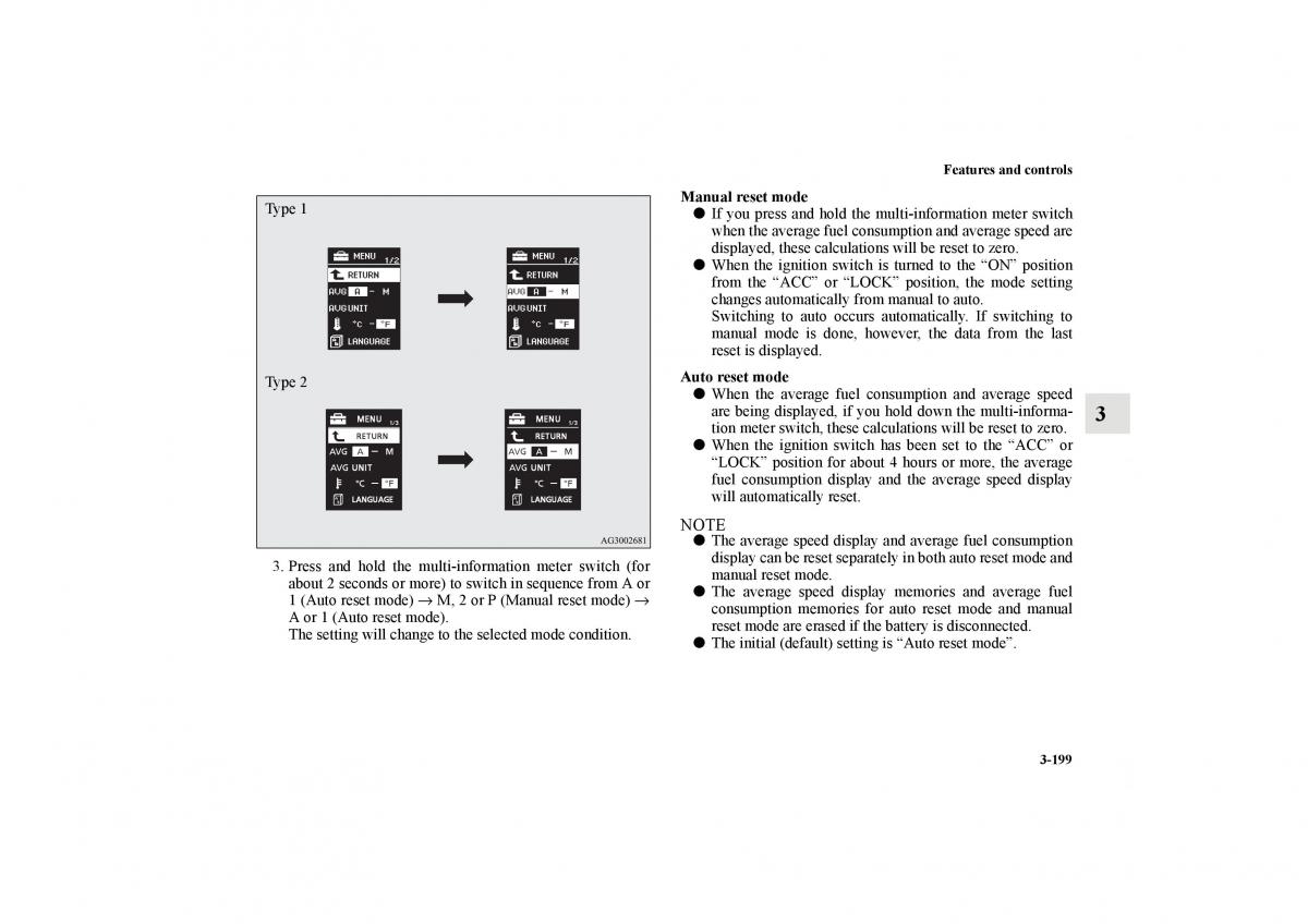 Mitsubishi Lancer Sportback VIII 8 owners manual / page 292