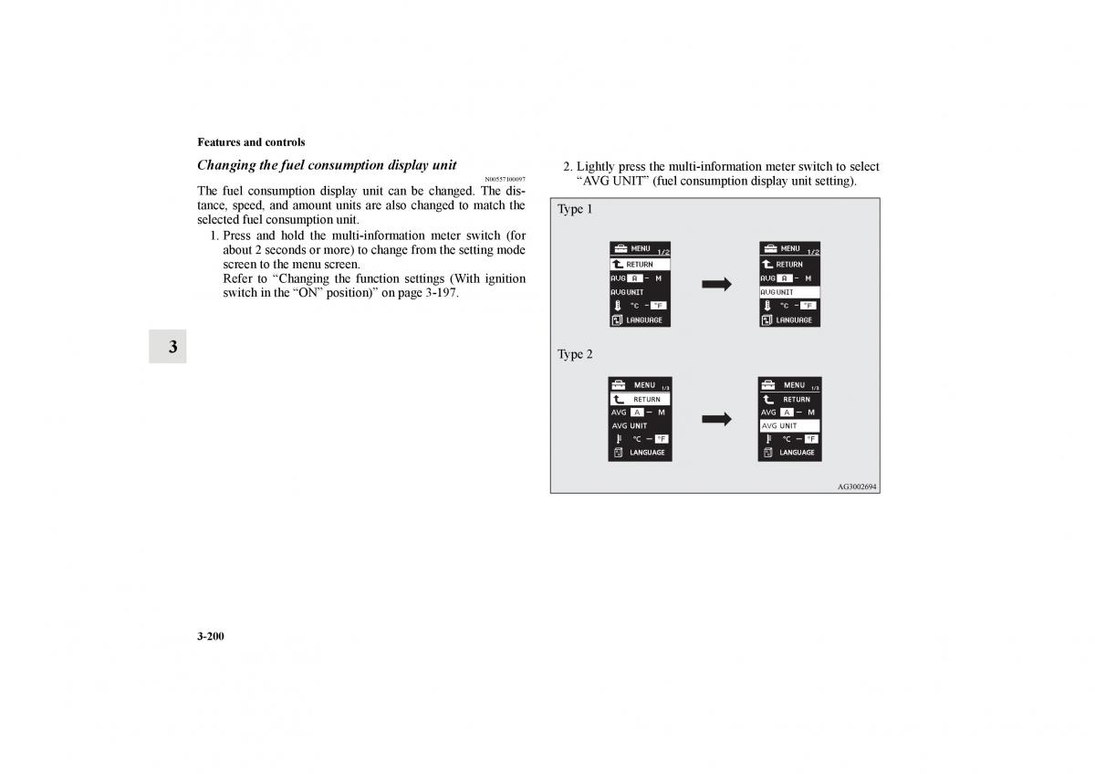 Mitsubishi Lancer Sportback VIII 8 owners manual / page 293