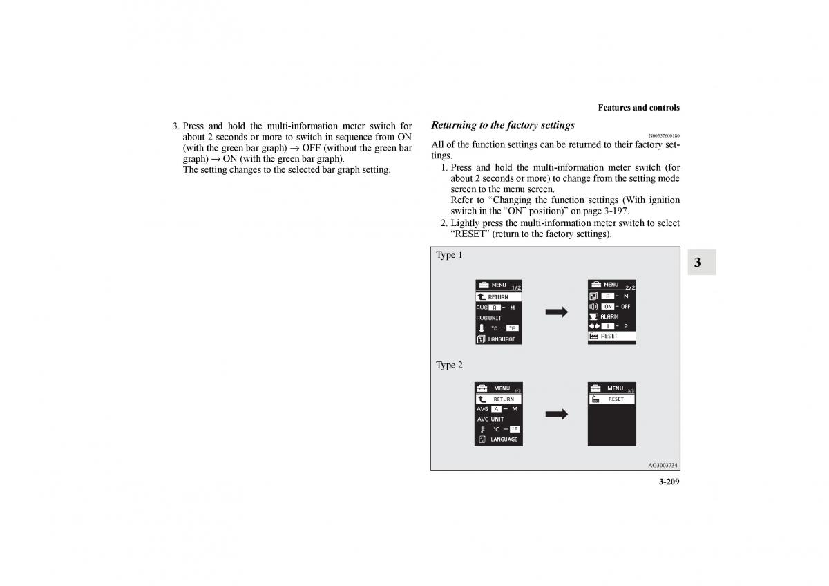 Mitsubishi Lancer Sportback VIII 8 owners manual / page 302