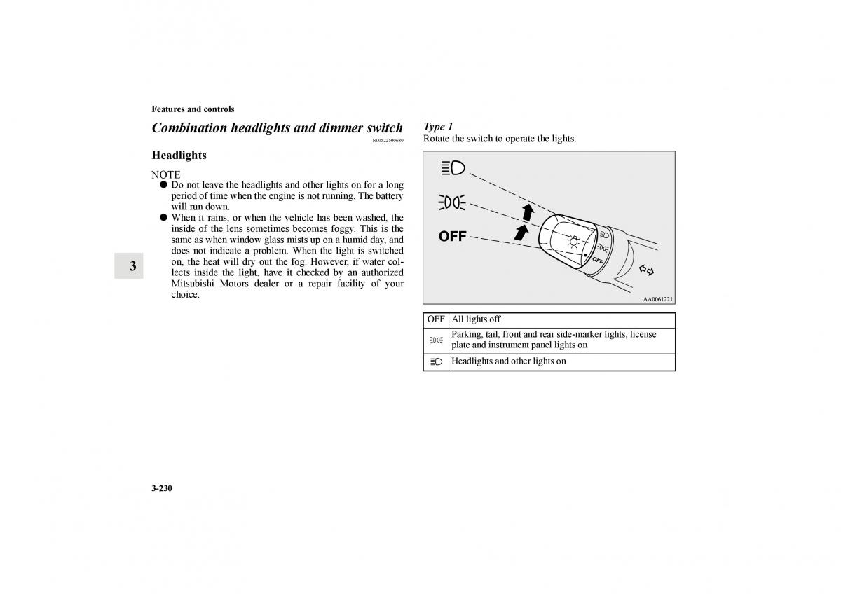 Mitsubishi Lancer Sportback VIII 8 owners manual / page 323