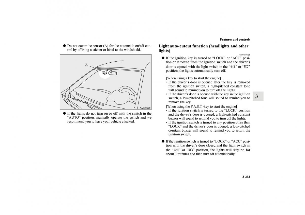 Mitsubishi Lancer Sportback VIII 8 owners manual / page 326