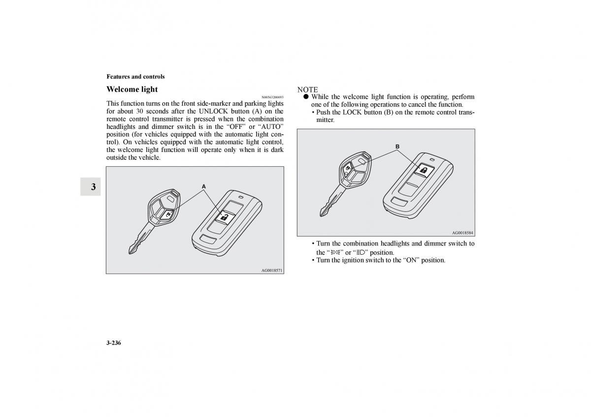 Mitsubishi Lancer Sportback VIII 8 owners manual / page 329