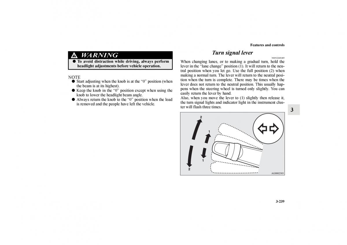 Mitsubishi Lancer Sportback VIII 8 owners manual / page 332