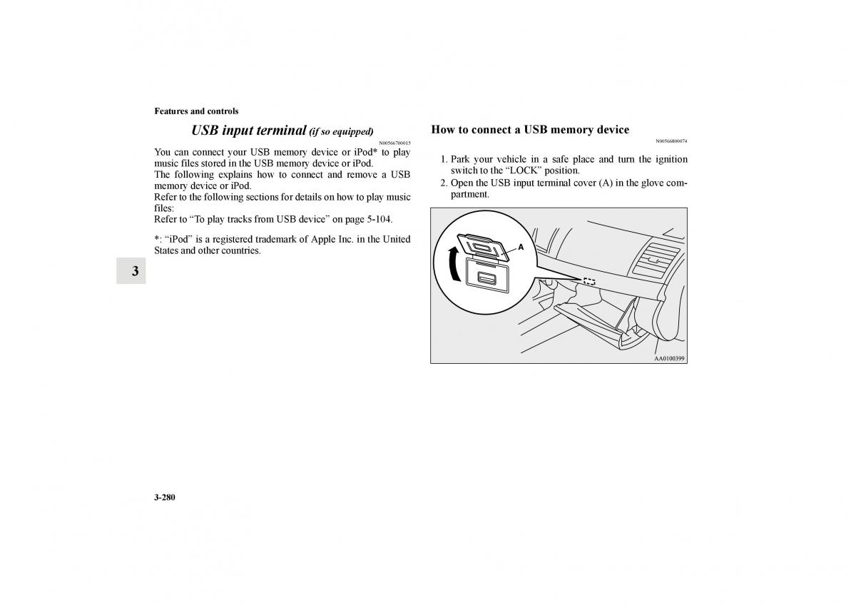 Mitsubishi Lancer Sportback VIII 8 owners manual / page 373