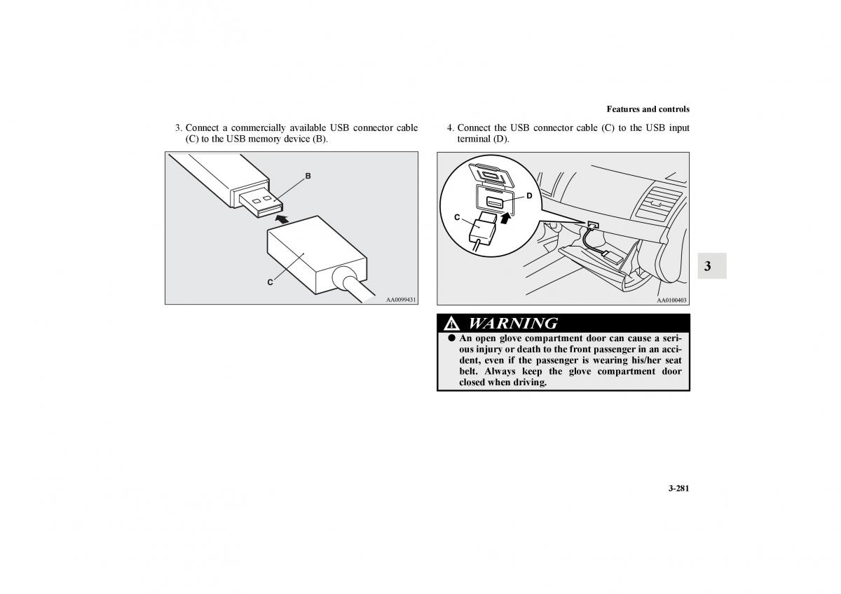 Mitsubishi Lancer Sportback VIII 8 owners manual / page 374