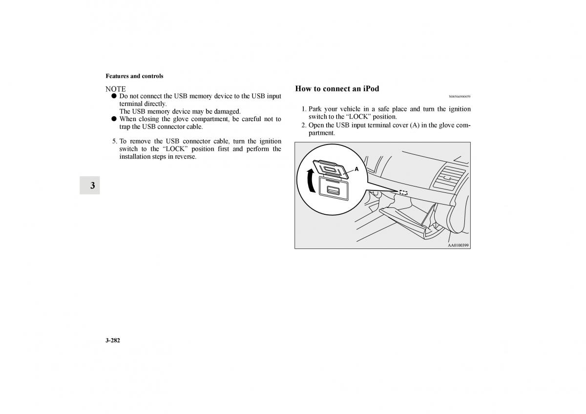 Mitsubishi Lancer Sportback VIII 8 owners manual / page 375